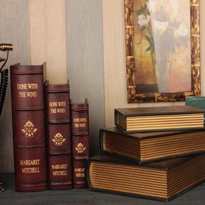 Tùy Chỉnh Bao Bì Màu Đen Cajas Libros Lưu Trữ Sang Trọng Từ Da Bằng Gỗ Giả Giáng Sinh Trang Trí Sách Hình Hộp Quà Tặng - Product Image 5