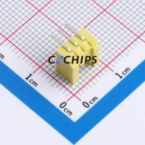 A200E1W1-2H3P12 Wire-to-Board Pin Header Bent Lead Through Hole,P=2mm Connector 1x3P 2mm Right Angle Insert HY - Product Image 2