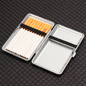 Futeng 20pcs porte-cartes en cuir PU étui à cigarettes pour femmes avec clip en métal ouverture automatique personnalisé vente en gros - Product Image 6