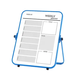 Revêtement breveté de qualité supérieure sans fantôme tableau blanc de bureau pliable à effaçable à sec magnétique avec support