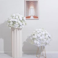 Fleurs et plantes décoratives OEM, centres de table pour événements de mariage, boule de fleurs artificielles en soie, fournitures de décoration de mariage