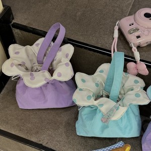 Borsa a Mano Ricamata a Pois Colorata Stile Internet Celebrity, Mini Borsa Quadrata Floreale Versatile e Carina per Ragazze e Studentesse - Product Image 3