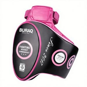 BURAQ MMA SPORTS Almohadillas de Enfoque Ajustables de Material PC para Boxeo, Muay Thai, Taekwondo, Entrenamiento de Artes Marciales, Color Personalizado - Product Image 1