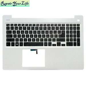 Teclado Retroiluminado para Portátil <span class=keywords><strong>Dell</strong></span> Serie G, G3 3579 02Y92D 0VX8FR 0PHTP8, con Reposamuñecas Blanco, Nuevo, Negro, UI AR SP BE SW - Product Image 3