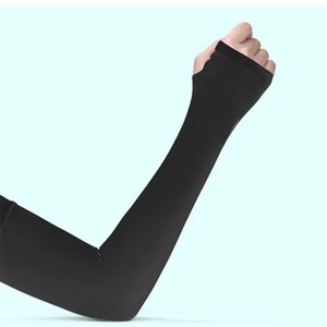 Nouvelles manches longues de protection UV pour les mains, couvre-bras en soie glacée, manches solaires pour femmes, sports de plein air, demi-doigts - Product Image 3