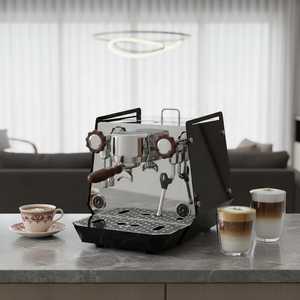 Grande macchina da caffè Espresso professionale Semi automatica doppio He 1 gruppo - Product Image 1