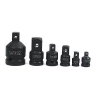 Ensemble de 6 adaptateurs de douilles à choc, adaptateur réducteur, ensemble d'outils, kit d'extension de douilles, kit de conversion pour l'entretien automobile