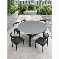Nappe ronde élastique 110 cm en polyester, housse de table pour salle à manger, protection de table de pique-nique en plein air