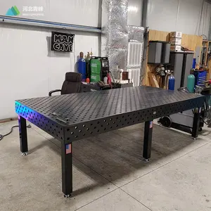 3D cast iron welding tables with fixture for robot welding