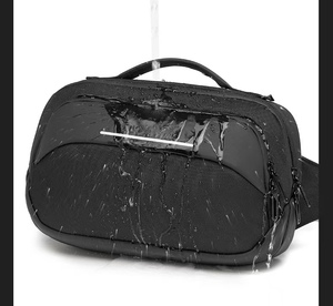 กระเป๋าคาดเอวกันน้ำอินเทรนด์สำหรับผู้ชายกระเป๋าคาดเอวปรับได้สำหรับกีฬาฟิตเนสเดินป่าตั้งแคมป์ - Product Image 6