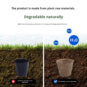 Gobelets à <span class=keywords><strong>semis</strong></span> en plastique <span class=keywords><strong>biodégradable</strong></span> Kit de pépinière <span class=keywords><strong>pour</strong></span> plantes en <span class=keywords><strong>pot</strong></span> <span class=keywords><strong>pour</strong></span> la culture et le <span class=keywords><strong>semis</strong></span> en jardin - Product Image 4