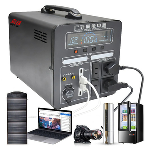 ポータブル電源 リチウム電池 2000W ソーラー発電機 MPPTコントローラー搭載 懐中電灯 車載対応 - Product Image 1