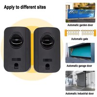 Sensor Fotocell Inframerah AC/DC 12-24V Detektor Sinar Tunggal Tahan Air Anti-Interferensi Sensor Keamanan untuk Pintu Otomatis