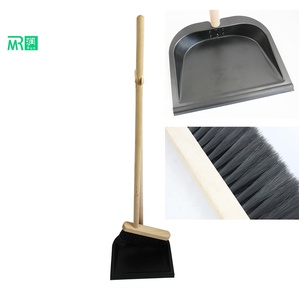 Ensemble de <span class=keywords><strong>pelle</strong></span> à poussière <span class=keywords><strong>et</strong></span> de brosse en métal avec balai à long manche - Product Image 2
