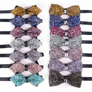 Luxe Feest Bruiloft Bowtie Hoge Kwaliteit Strass Vlinder Diamant Vlinderdas