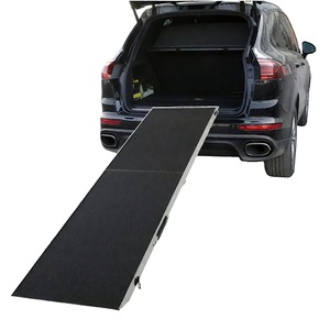 Échelle de chien en aluminium pliante Portable <span class=keywords><strong>rampe</strong></span> extérieure antidérapante pour grands chiens support d'<span class=keywords><strong>escalier</strong></span> pour animaux de compagnie accessoire de moto Antaihengye PR001 - Product Image 1