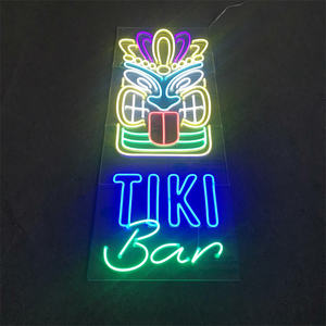 Livraison rapide, panneau néon led personnalisé, pas quantité minimale de commande, livraison directe, panneau de Bar TIKI, panneau de Logo néon LED d'affaires - Product Image 1