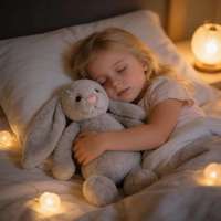 Peluche Ultra Haute Qualité en Coton PP, Motif Chat ou Lapin Mignon, Jouet Anti-Stress, Cadeau Idéal pour Pâques et la Fête des Mères