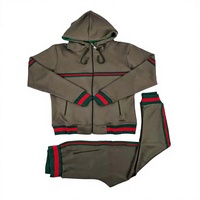 Survêtement Homme Style Sportif Streetwear Personnalisé en Coton – Sweat à Capuche et Pantalon – Design Uni avec Logo d'Entreprise Personnalisé – Vente en Gros