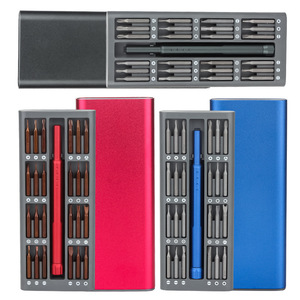 Juego de destornilladores de precisión 25 en 1 con 24 puntas y estuche magnético de aluminio para herramientas de reparación de teléfonos móviles - Product Image 5