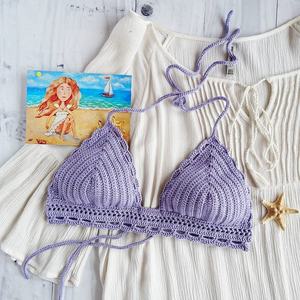 Maillot de bain bikini push-up en crochet fait main sur mesure, ensemble deux pièces sexy pour femmes et jeunes filles, idéal pour la plage - Product Image 3