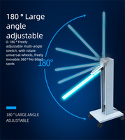 Stérilisateur à lumière UV pour la désinfection, lampe germicide mobile 60W sans ozone, base métallique 2G11 pour usage domestique et professionnel