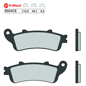 ผ้าเบรกมอเตอร์ไซค์ R-Attack S024CS ขนาด 115x40.1x8.3 มม. คาร์บอนเซรามิก ด้านหน้า ได้รับการรับรอง R90 - Product Image 1