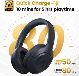 หูฟังไร้สายตัดเสียงรบกวน HAYLOU S30 Pro แบบครอบหู ไมโครโฟน HD 5 ตัว สนทนาได้ 80 ชั่วโมง เสียงความละเอียดสูง - Product Image 3