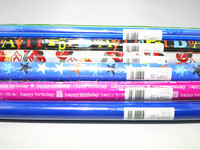 Papier d'emballage en rouleau imperméable double face en PE, motif confettis, en stock, personnalisable en gros pour l'artisanat