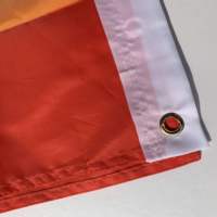 Bannière de drapeau mondial imprimée sur tissu polyester, conception personnalisée en gros
