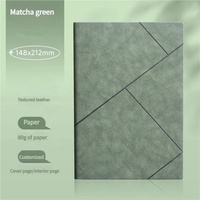 Ensemble de carnets cadeaux en papier A5 à couverture souple avec impression personnalisée, couverture en cuir PU, stylo inclus - Enregistrement des réunions de bureau