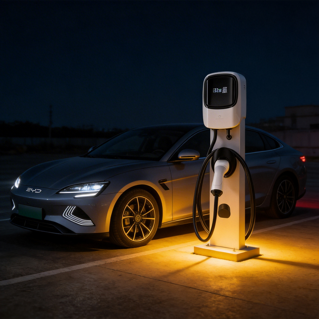 Ev Charger 11kw Dc Fast Charging Station with Dual Gun TYPE 2 and Chademo for Commercial Use
