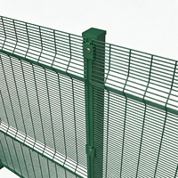 Clôture de sécurité haute sécurité See Through 358 en treillis soudé thermolaqué pour les travaux de sécurité des aéroports et des prisons
