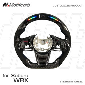 พวงมาลัยคาร์บอนไฟเบอร์แบบกำหนดเองสำหรับ Subaru WRX Limited Premium STI ปี 2022 2023 2024 2025 พร้อมจอแสดงผล LED แสดงรอบเครื่องยนต์ - Product Image 2