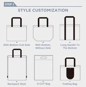 Sac fourre-tout non tissé uni, petit format, économique, pour cadeaux et emballage de vêtements - Product Image 3