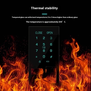 Tùy chỉnh thông minh cảm ứng Tempered Glass Bảng điều chỉnh cho khách sạn Door <span class=keywords><strong>Lock</strong></span> & Hiển thị màn hình Cách sử dụng cá nhân tùy biến có sẵn - Product Image 1