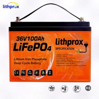 Batería Plegable para Silla de Ruedas de Grado Automotriz LiFePO4 36V100AH, Reemplazo de Alta Capacidad para Baterías de Plomo-Ácido para Scooter de Movilidad, CE FCC