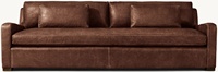 Canapé en cuir pour salon, confortable et durable, mobilier classique et unique pour l'intérieur