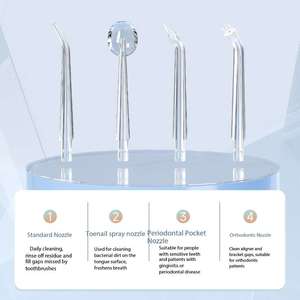 <span class=keywords><strong>Irrigador</strong></span> Bucal Profesional Inalámbrico Recargable <span class=keywords><strong>para</strong></span> el Cuidado <span class=keywords><strong>Dental</strong></span>, Resistente al Agua IPX7, con 4 Puntas de Repuesto - Product Image 4