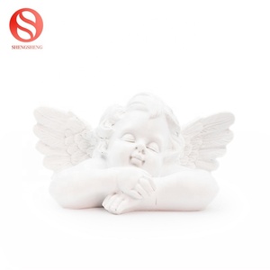 Résine ailes blanches chérubin bébé gardien buste artisanat décoration ange <span class=keywords><strong>figurine</strong></span> - Product Image 4