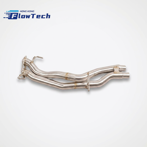 ท่อไอเสียหน้าแบบไหลสูงสำหรับ Porsche 957 Cayenne 3.6L V6 ผลิตจากสแตนเลส 304 ขัดเงา ติดตั้งได้โดยตรง - Product Image 2