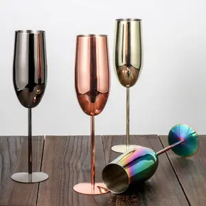 איכות גבוהה 304 נירוסטה שמפניה יין משקפיים חלילי יין גביע למפלגה בר בית