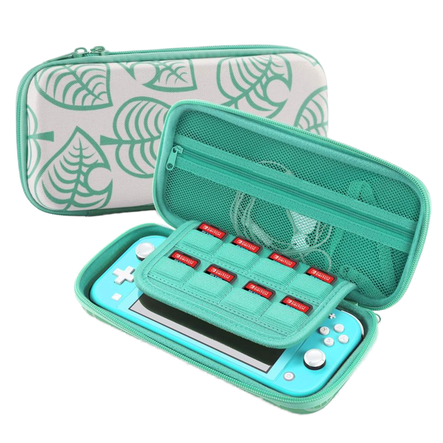 Animal Crossing New Horizons Portable Hard Shell Pouch Travel Case Switch Lite EVA Game Organizer Protective Cover for Joy-Cons