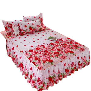 French Style Luxury Quilt Cover Bed Sheet Green Embroidered Plant <strong>Purple</strong> Pillowcase <strong>Duvet</strong> Cover Bedding <strong>Set</strong> for Home - Product Image 4