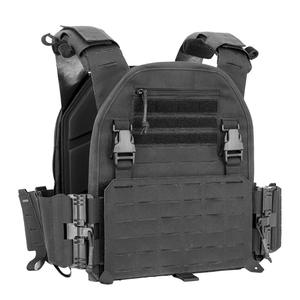 Sac de poitrine de fitness noir personnalisé gilet d'entraînement portable en polyester avec boucle à dégagement rapide MOELL sangle équipement d'entraînement de protection - Product Image 1