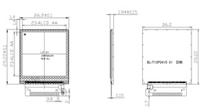 Мини-ЖК-дисплей Yousee 1,3 дюйма, 240x240 точек, квадратный ЖК-экран для умных часов с интерфейсом SPI для цифровых устройств - Product Image 2