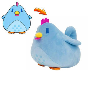 UYEAH - Peluche de Pollo Personalizado, Juguete de Peluche con Relleno de Algodón PP, Suave, con Logotipo Personalizado, Personaje de Pollito Azul Real, Juguetes de Dibujos Animados - Product Image 1