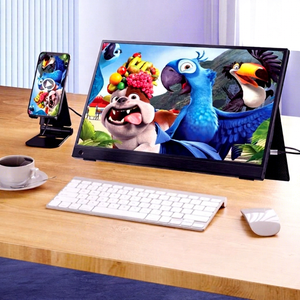 New 17 Inch IPS Portable Gaming Monitor <b>USB</b>-C Port Dual <b>Speakers</b> LED Backlight 60Hz Refresh Rate for Laptop/PC/Phone/PS4 Extend - Product Image 1