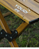 Table pliante d'extérieur en acier au carbone portable pour pique-nique, cuisine, barbecue, camping