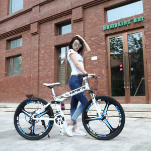 2024 vélo pliable vélos VTT <span class=keywords><strong>pas</strong></span> <span class=keywords><strong>cher</strong></span> sport roded Gear Cycle inde petit engrenage pour Cycles feu renard frein à disque vélo pliant - Product Image 5